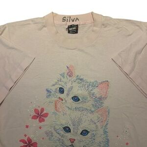 Vintage 90’s Pink Kitten Shirt XL